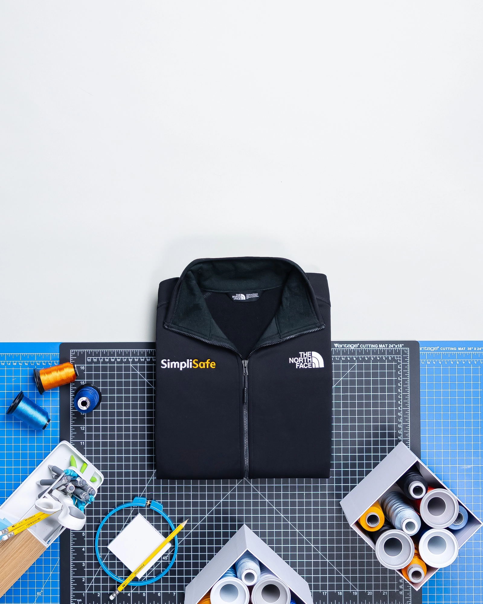 Custom company apparel. Custom North Face. Customized North Face jackets.